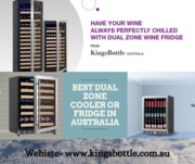 2-Zone Under Bench Wine Fridge Australia | KingsBottle